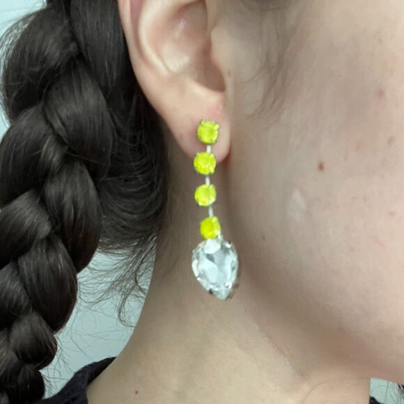 Crystal Drop Earrings - Picture 3 of 3